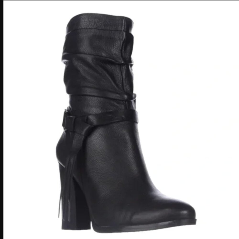 GUC Guess Tamsin Black Leather Boots 7